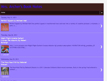Tablet Screenshot of mrsarchesrbooknotes.blogspot.com