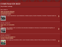 Tablet Screenshot of comunasenred.blogspot.com