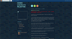 Desktop Screenshot of aiesecpalestine.blogspot.com