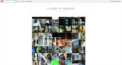 Desktop Screenshot of alifeinhabits.blogspot.com