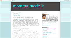 Desktop Screenshot of mammamadeit.blogspot.com