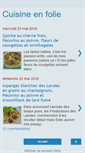 Mobile Screenshot of cuisinenfolie.blogspot.com
