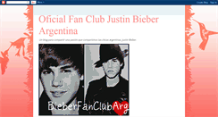 Desktop Screenshot of bieberfansclubarg.blogspot.com