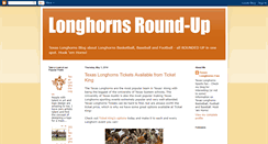 Desktop Screenshot of longhornsroundup.blogspot.com