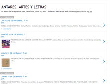 Tablet Screenshot of antares-artesyletras.blogspot.com