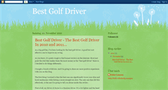 Desktop Screenshot of bestgolfdriver2010.blogspot.com