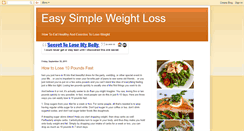 Desktop Screenshot of easysimpleweightloss.blogspot.com