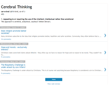 Tablet Screenshot of cerebralthinking.blogspot.com