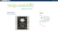 Desktop Screenshot of designwunderland.blogspot.com