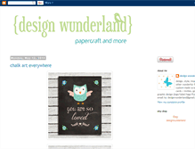 Tablet Screenshot of designwunderland.blogspot.com