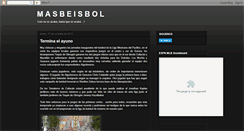 Desktop Screenshot of masbeisbol.blogspot.com