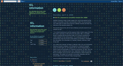 Desktop Screenshot of iclinformation.blogspot.com