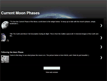 Tablet Screenshot of currentmoonphases.blogspot.com