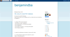 Desktop Screenshot of benjamindba.blogspot.com