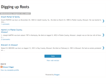 Tablet Screenshot of diggineuproots.blogspot.com