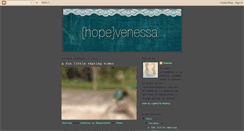 Desktop Screenshot of hopevenessa.blogspot.com