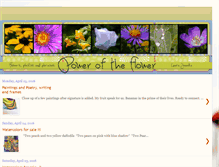 Tablet Screenshot of poweroftheflower.blogspot.com