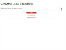 Tablet Screenshot of myanmarlinksdirectory.blogspot.com