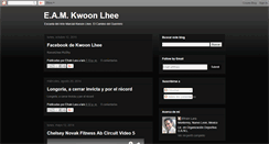 Desktop Screenshot of kwoonlhee.blogspot.com
