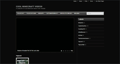 Desktop Screenshot of cool-minecraft-videos.blogspot.com