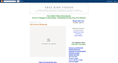 Desktop Screenshot of freekidsvideos.blogspot.com