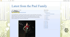 Desktop Screenshot of latestfromthepaulfamily.blogspot.com