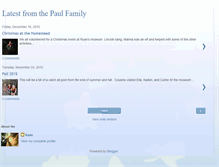 Tablet Screenshot of latestfromthepaulfamily.blogspot.com