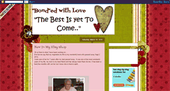 Desktop Screenshot of bondedwithlove.blogspot.com