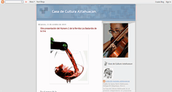Desktop Screenshot of casadeculturaaztahuacan.blogspot.com
