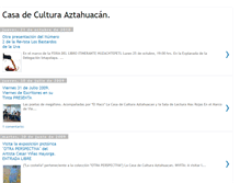 Tablet Screenshot of casadeculturaaztahuacan.blogspot.com