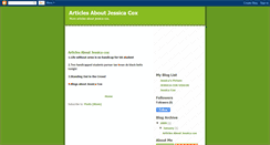 Desktop Screenshot of jessica-cox-websites.blogspot.com