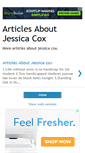 Mobile Screenshot of jessica-cox-websites.blogspot.com