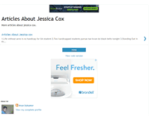 Tablet Screenshot of jessica-cox-websites.blogspot.com