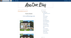 Desktop Screenshot of addoneegg.blogspot.com