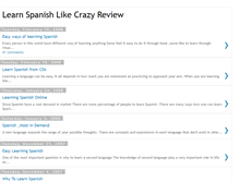 Tablet Screenshot of learningspanishlikecrazyreview.blogspot.com