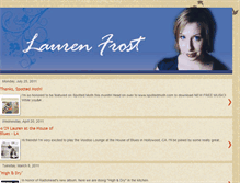 Tablet Screenshot of laurenfrost.blogspot.com