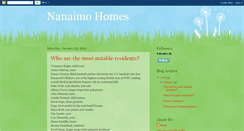 Desktop Screenshot of nanaimohomes.blogspot.com