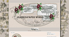 Desktop Screenshot of clarespaperworks.blogspot.com