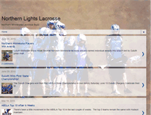 Tablet Screenshot of northernlightslacrosse.blogspot.com