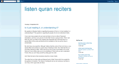 Desktop Screenshot of listen-quran-reciters.blogspot.com