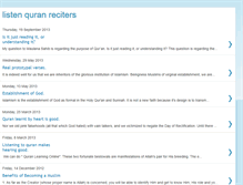 Tablet Screenshot of listen-quran-reciters.blogspot.com