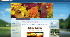 Desktop Screenshot of meditationinchrist.blogspot.com
