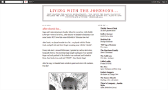 Desktop Screenshot of livingwiththejohnsons.blogspot.com