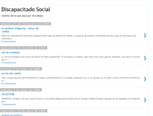 Tablet Screenshot of discapacitadosocial.blogspot.com