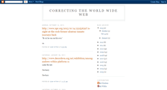 Desktop Screenshot of correctingthewww.blogspot.com
