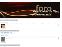 Tablet Screenshot of granatensisvinoygastronomia.blogspot.com