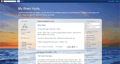 Desktop Screenshot of hurts-my-brain.blogspot.com