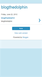 Mobile Screenshot of blogthedolphin.blogspot.com