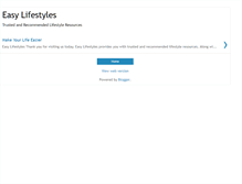 Tablet Screenshot of easy-lifestyles.blogspot.com