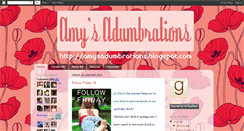 Desktop Screenshot of amysadumbrations.blogspot.com